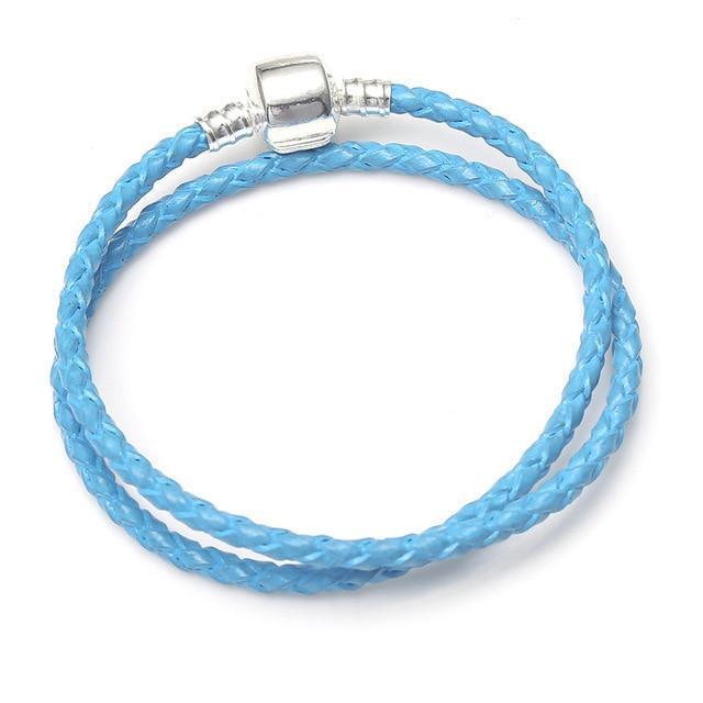 Pandora Pandora Styled Leather Bracelets Blue/3 / 17cm