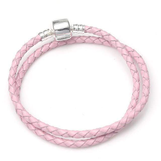 Pandora Pandora Styled Leather Bracelets Pink/3 / 17cm