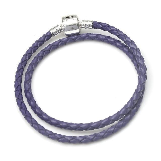 Pandora Pandora Styled Leather Bracelets Purple / 17cm