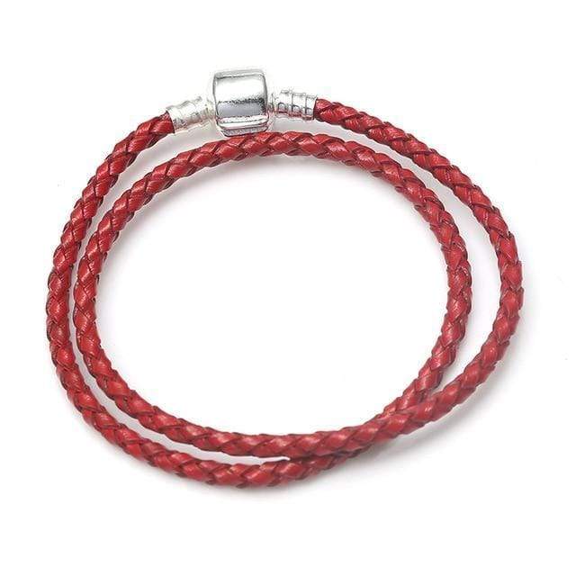 Leather Rope Bracelets: The Perfect Way to Stack Your Style Leather Unique Leather Bracelets Red/2 17cm 