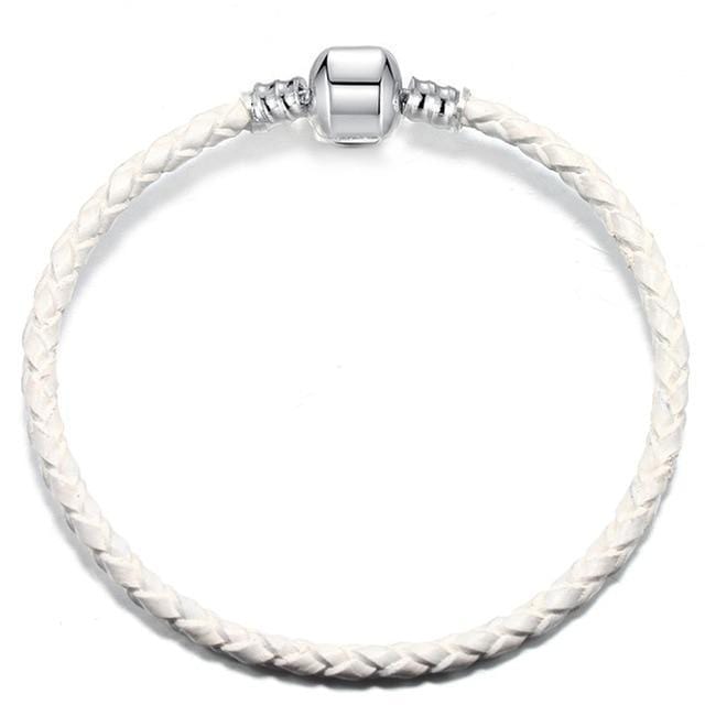 Leather Rope Bracelets: The Perfect Way to Stack Your Style Leather Unique Leather Bracelets White/1 17cm 