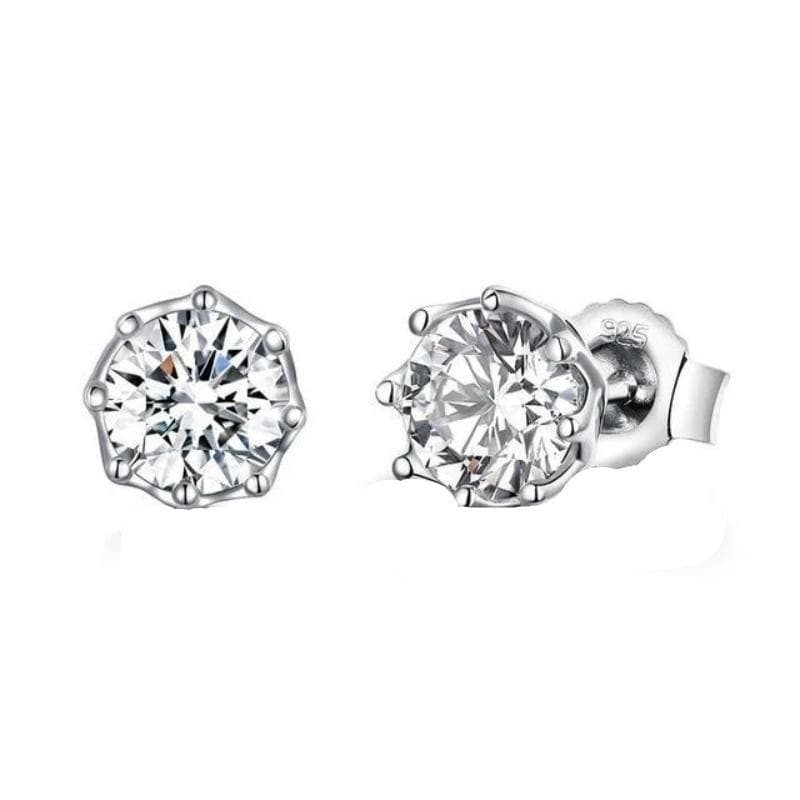 Stud Classic Snowflake Cubic Zirconia Stud Earrings