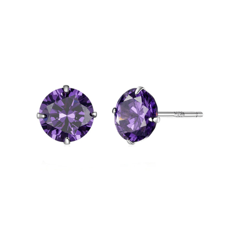 Stud Sparkling Zirconia Stud Earrings