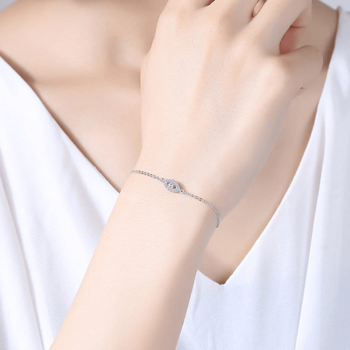 Evil Eye Tennis Bracelet Sterling Silver Blue Stone bracelet by Unique Leather Bracelets