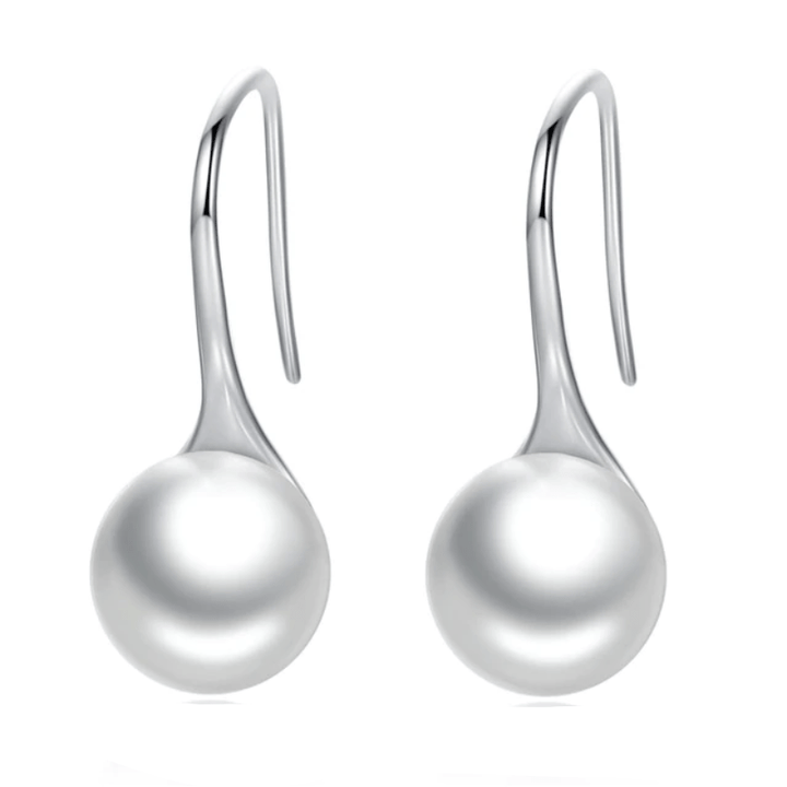 Threader Pearl Drop Earrings